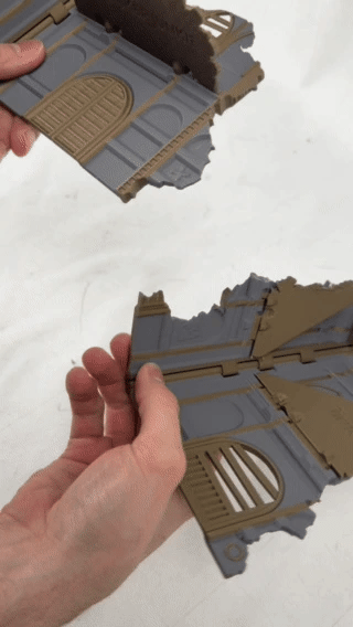 Imperial Gothic Ruins - Foldable modular Sci-Fi terrain for tournament and narrative layouts