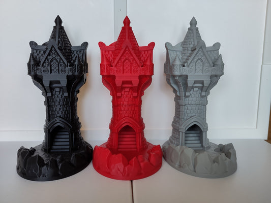 Wizard's dice tower | Compact dice tower for TTRPGs like D&D | 3d printed accessory for tabletop games
