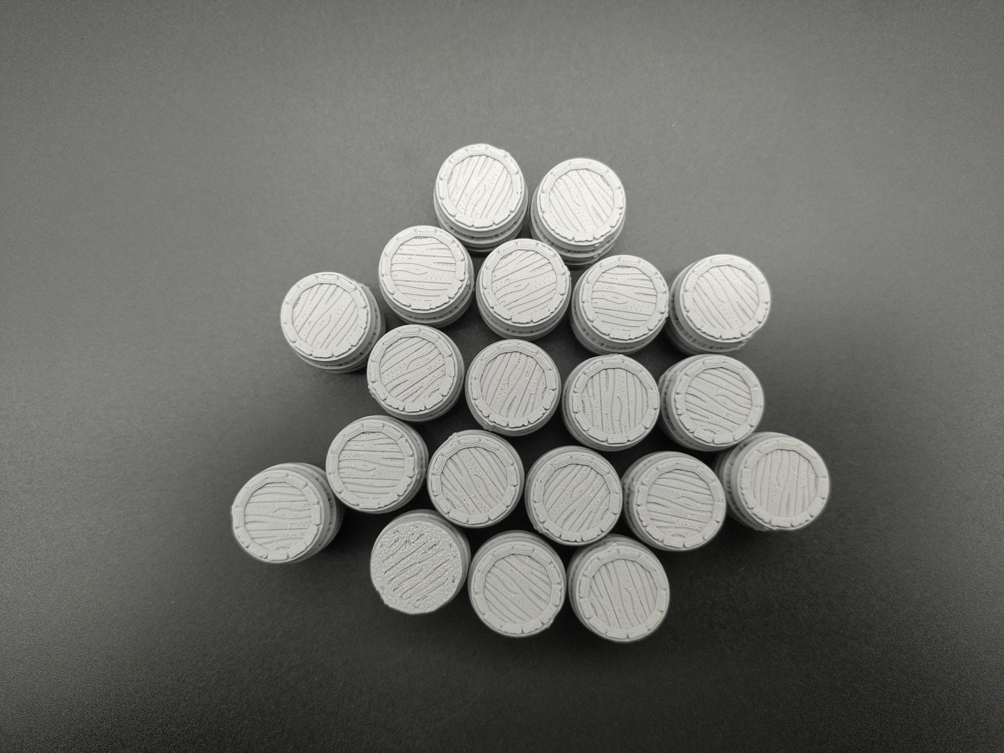 Barrels for RPGs and wargaming | 3D printed miniature terrain