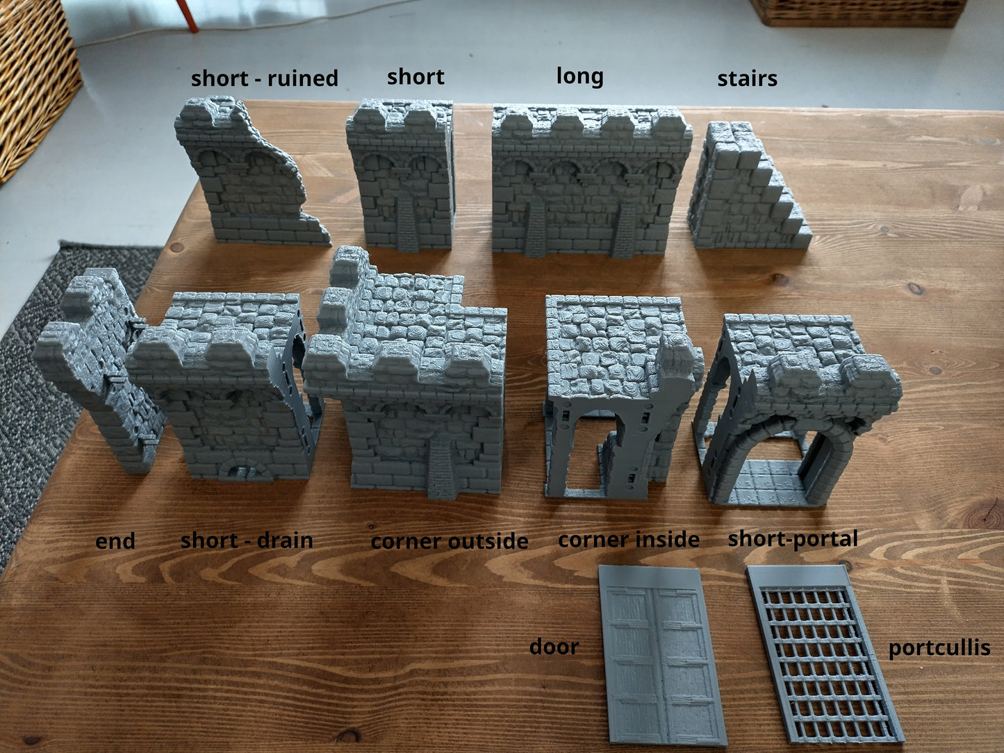 Modular walls 28mm wargaming terrain - make your own fortress! | Part of The Fortress set