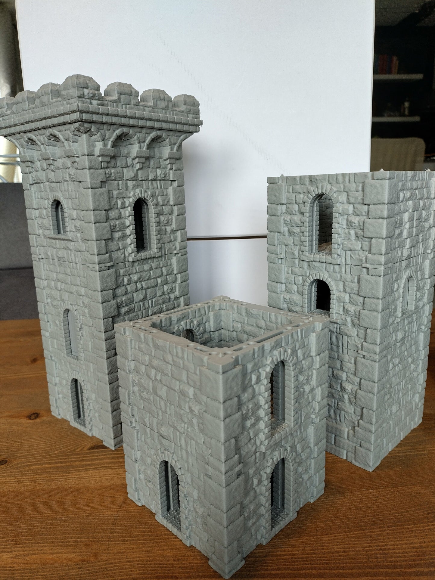 Modular tower terrain 28mm - 3D Printed medieval fortress for fantasy Wargaming & RPGs | Part of The Fortress set