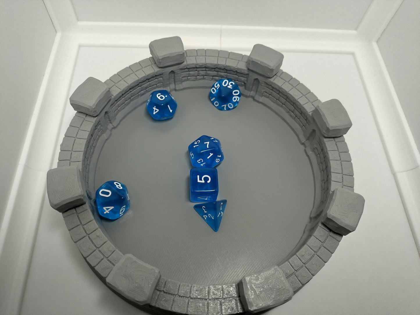 Dwarven walled dice tray | 3d printed accessory for tabletop RPGs and war games