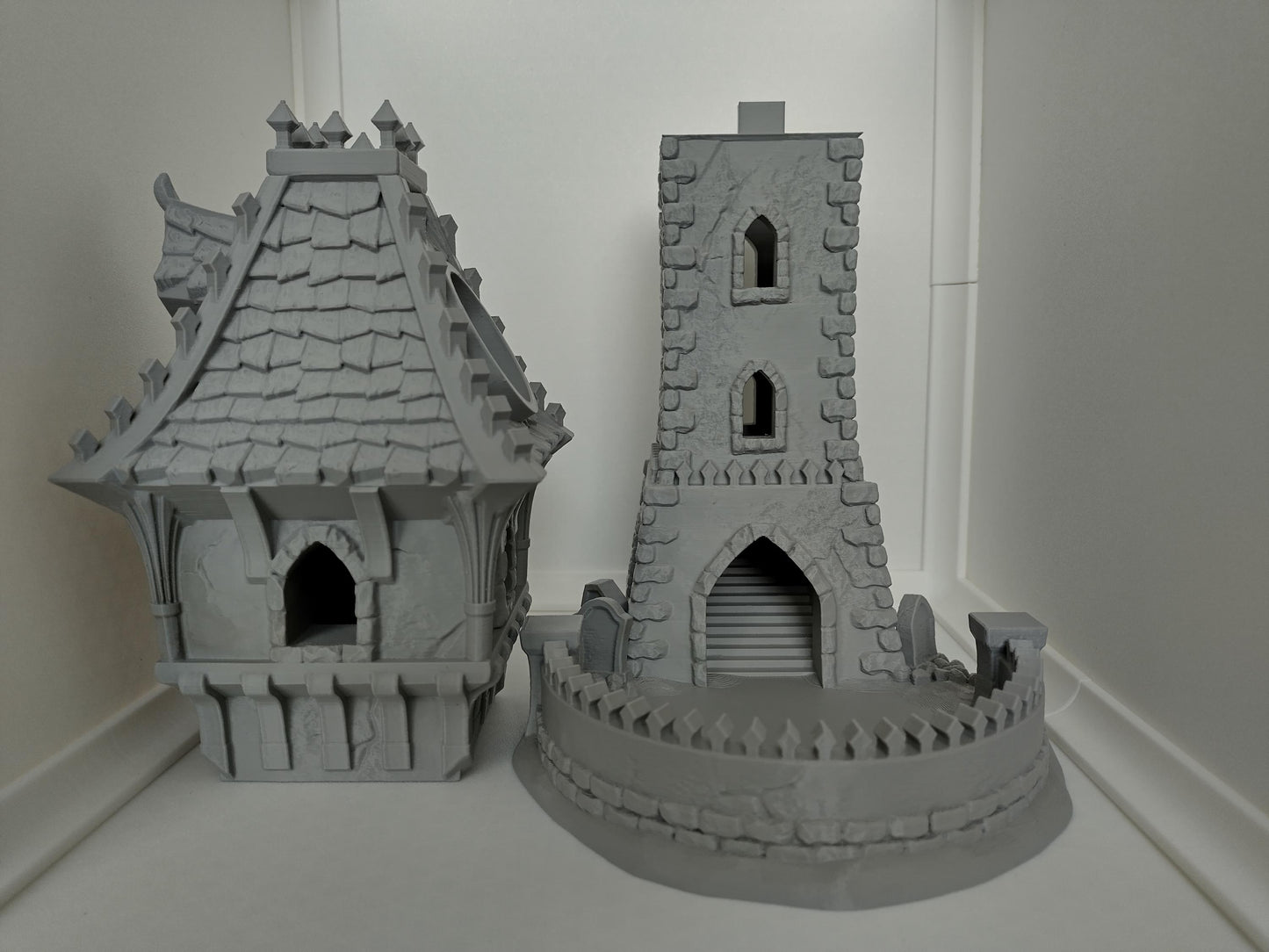 Bat lair dice tower for TTRPGs and other tablet top dice games  | 3d printed accessory for dice games