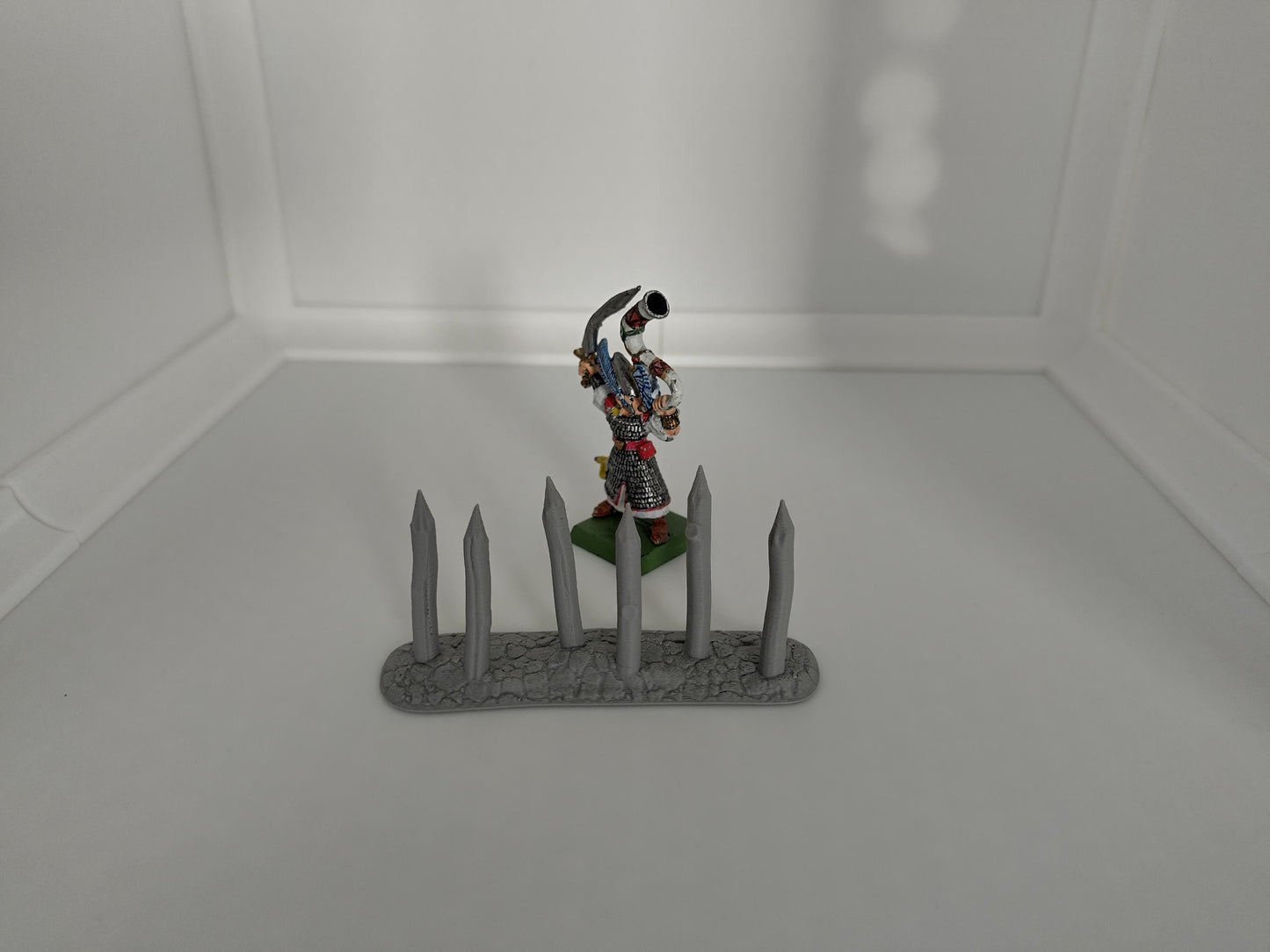 Spiky barrier | 3D printed wargaming & rpg miniature terrain