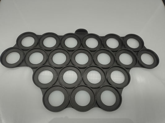 Movement tray 28mm 20 slots round bases for various tabletop games