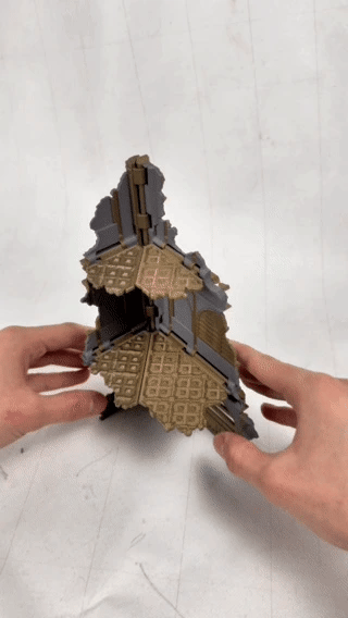Imperial Gothic Ruins - Foldable modular Sci-Fi terrain for tournament and narrative layouts