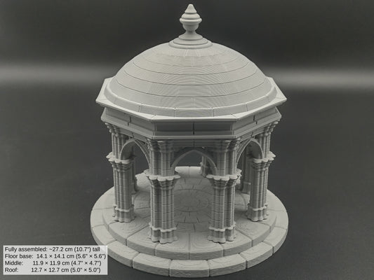 Gothic Gazebo Terrain for 28mm Tabletop Wargames and Fantasy RPGs