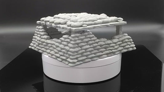 Sandbag bunker wargaming scatter terrain - Sci-Fi grimdark terrain | Trench Warfare Zone